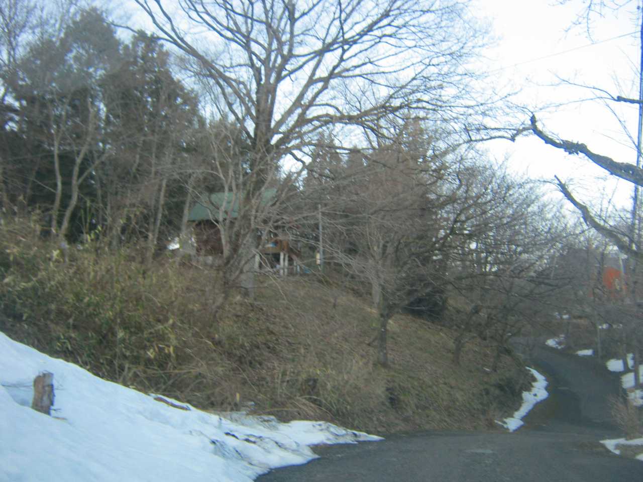 アップダウンの多い別荘地の地形