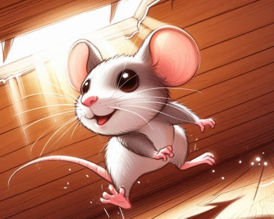 飛び跳ねるネズミ